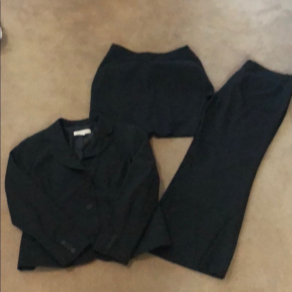 New York & Co Suit Set black pinstripes